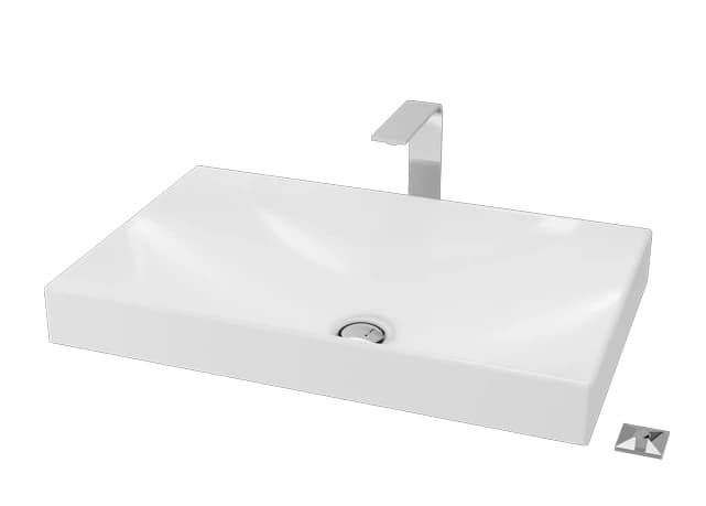 TOTO 660x420x75 mm Vessel Counter Lavatory