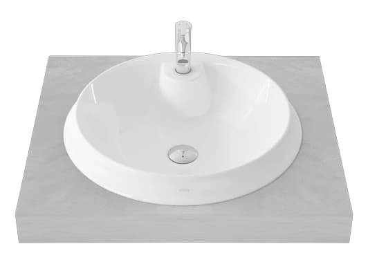 TOTO 500 mm diameter; height 50 mm Semi Recessed Lavatory