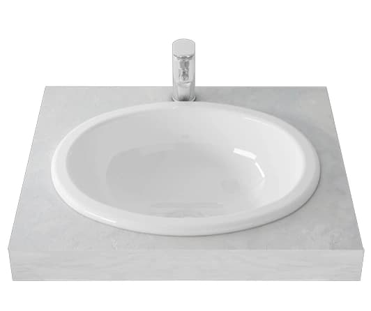 TOTO 445x366 mm Self Rimming Lavatory