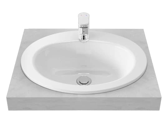 TOTO 486x409 mm Self Rimming Lavatory