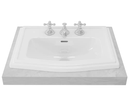 TOTO 635x462 mm Self Rimming Lavatory