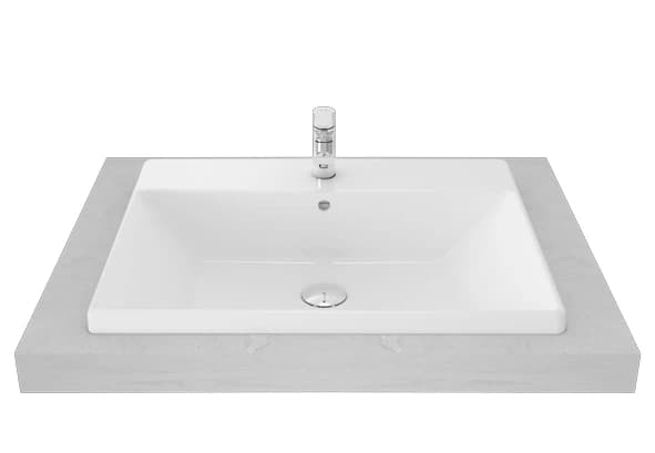 TOTO 600x490 mm Self Rimming Lavatory
