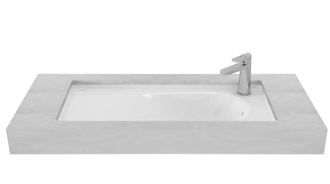 TOTO 790x410 mm opening Under Counter Lavatory