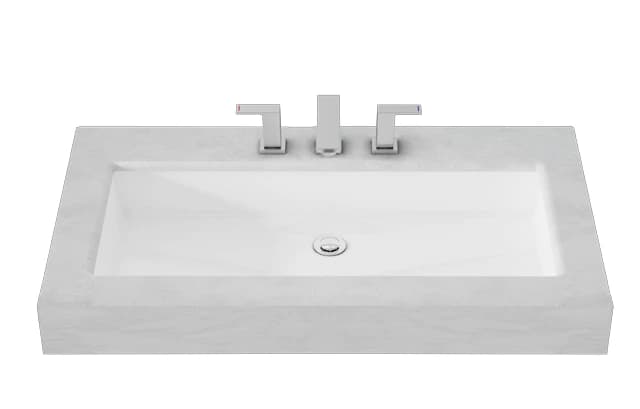 TOTO 880x375 mm opening Under Counter Lavatory