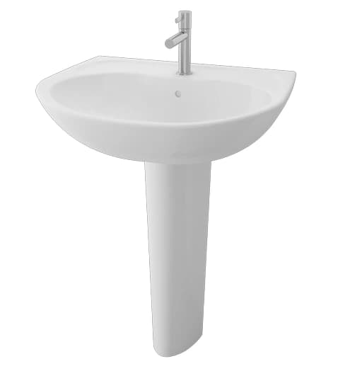 TOTO 660x545x800 mm Pedestal Lavatory