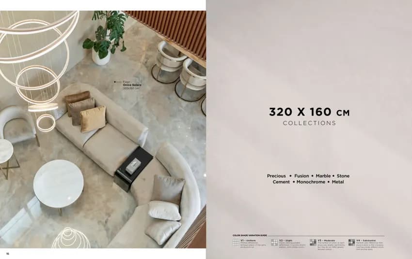 Quadra Onice Solare 320x160 Polish CLASSIC (KETERANGAN sumber) warna Onice Solare