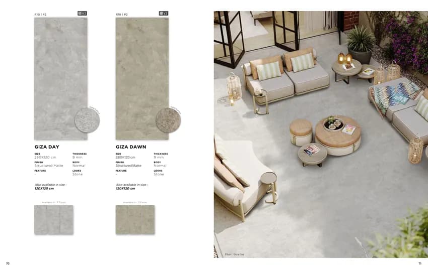 Quadra Giza Day 120x60 Structured Matte NORMAL (KETERANGAN sumber) warna Giza Day