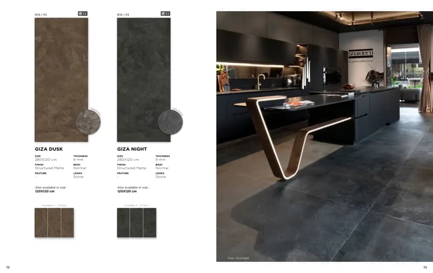 Quadra Giza Night 120x60 Structured Matte NORMAL (KETERANGAN sumber) warna Giza Night