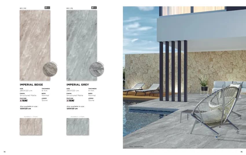 Quadra Imperial Grey 120x120 Structured Matte DRYFIX (KETERANGAN sumber) warna Imperial Grey