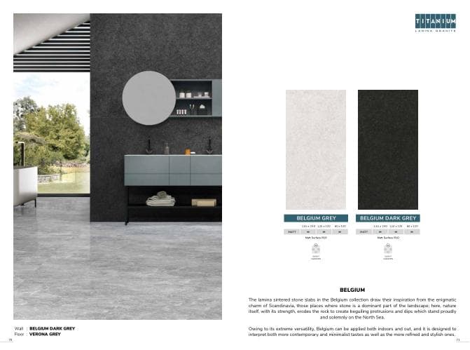 Titanium BELGIUM 60x120 Matt MATT warna GREY
