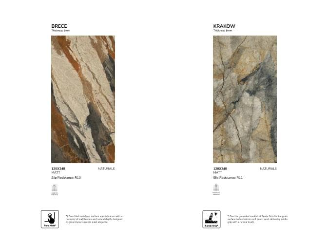 Titanium BRECE 120x240 Matt MATT warna NATURALE