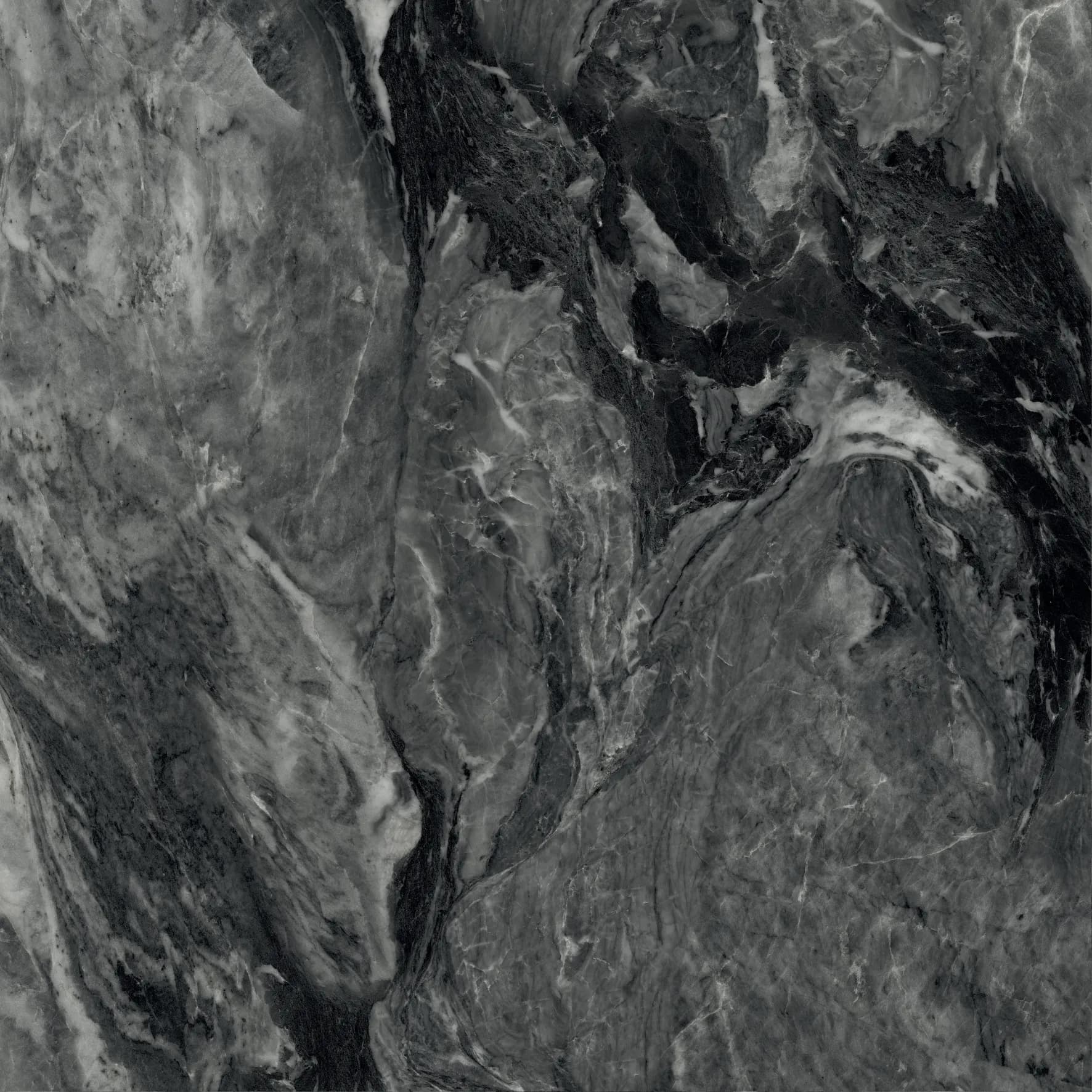 Infiniti RUFFIAN 60x60 GLOSSY Granit lantai warna DARK GREY