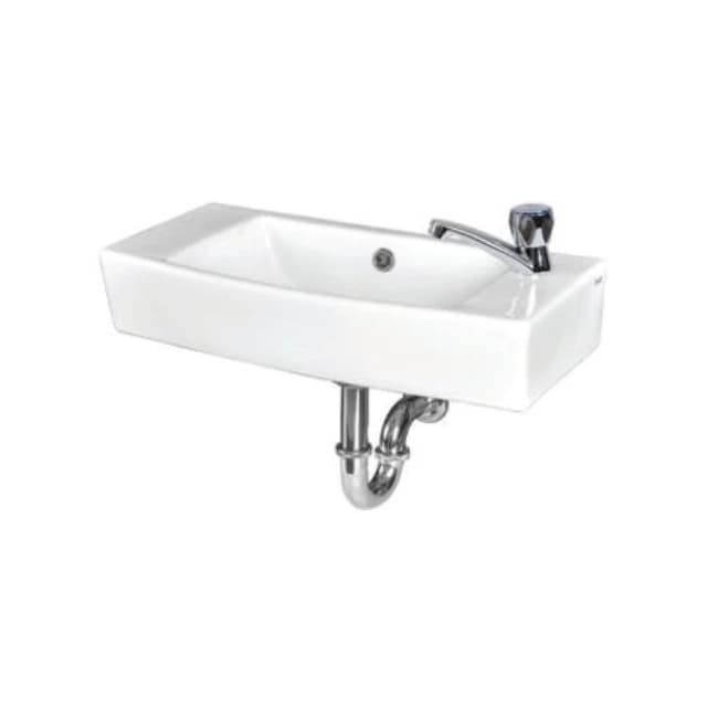 INA 278 × 523 mm Wastafel gantung warna WHITE
