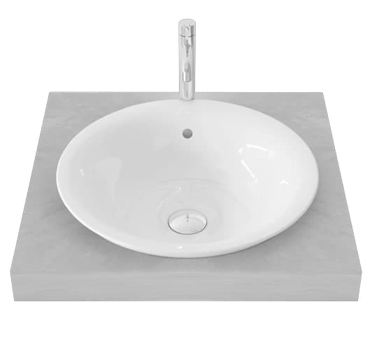TOTO 450 mm diameter Self Rimming Lavatory