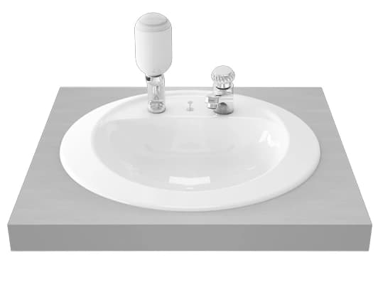TOTO 540x490 mm Self Rimming Lavatory