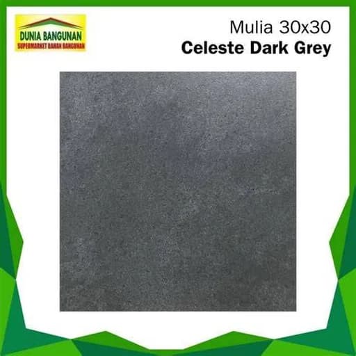 Mulia Signature CELESTE 25x25 Rustic RUSTIC warna DARK GREY
