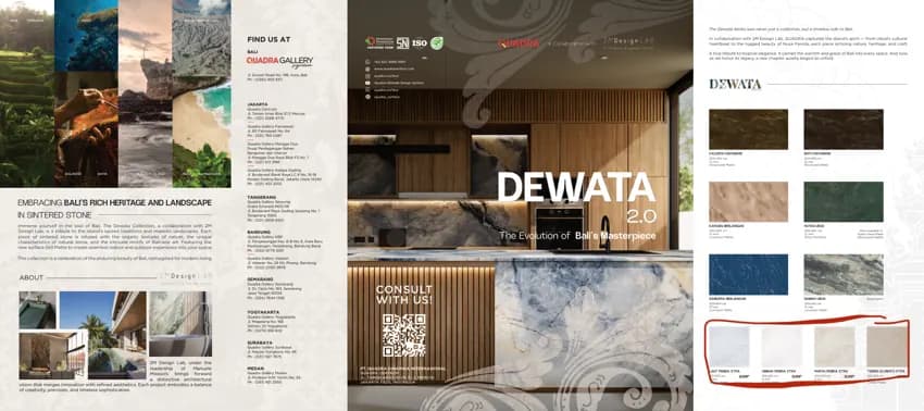 Quadra Ombak Penida 120x120 Structured Matte DEWATA SERIES - STRUCTURE MATTE (KETERANGAN sumber) warna Ombak Penida