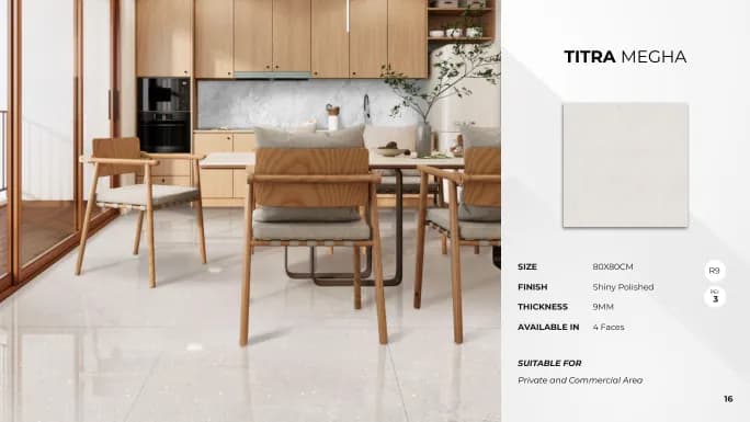 Quadra Titra Megha 80x80 Polish NORMAL (KETERANGAN sumber) warna Titra Megha