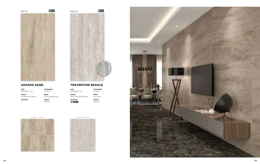 Quadra Sahara Sand 160x80 Matte THROUGHBODY (KETERANGAN sumber) warna Sahara Sand