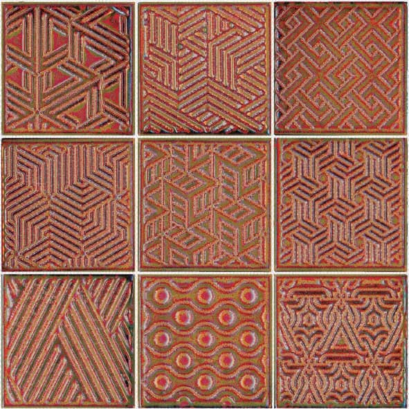 Roman MS331010SG038 · Tenun Ikat 30x30 Matt Mozaik warna Tenun Ikat