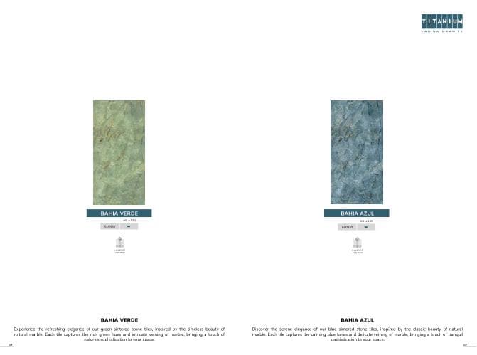 Titanium BAHIA 60x120 Glossy GLOSSY warna AZUL