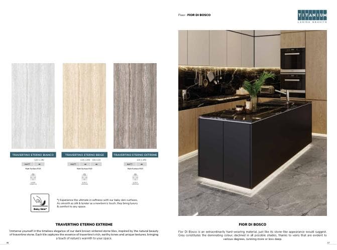 Titanium FIOR DI BOSCO 120x120 Glossy GLOSSY warna TIDAK TERCANTUM